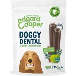 Edgard & Cooper Hondensticks Doggy Dental Appel En Eucalyptus - 160 G - Set Van 7 Stuks
