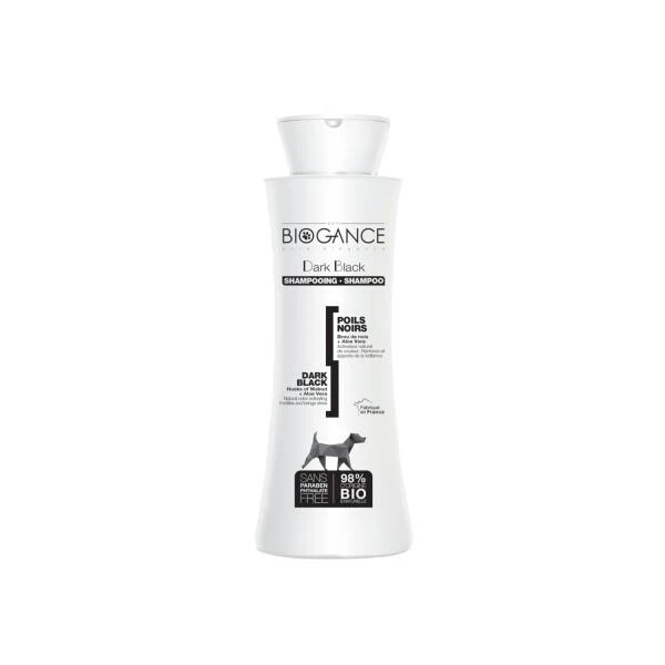 Hondenshampoo Dark Black BIOGANCE Zwart Haar - 250 Ml