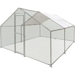 Kippenren Doerak, Gegalvaniseerd 12 M² - 4 × 3 × 2 M