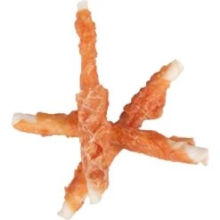 Runderhuid Met Kip Sticks - 12 Cm - Set Van 6 Stuks