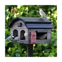 Vogelvoederhuis Landelijke Stijl - Barn Brown